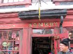 Outside Zonko's.