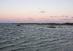 The moon over the sound.